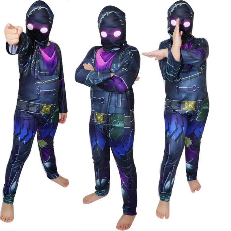 Kinder Schädel Trooper Haut Dekoration Jungen Charakter Clown Cosplay Kleidung Halloween Kostüme Ninja Party Lustige Kleidung