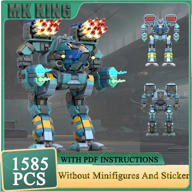 

Игровая модель Moc, строительные блоки, деревянный волк, модель Battlemech, технология, кирпич, сделай сам, рождественская сборка, строительная игрушка, праздничный подарок