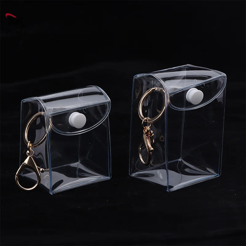 1Pc Transparent Mystery Box Mini Anime Doll Display Bag Universal Display Box Portable Storage Bag Coin Purse Earphone Bag