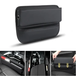 For BMW Car Seat Crevice Storage Box Seat Gap Filler Leather Wallet Phone Holder Slit Pocket Auto Interior Organizer Accessories