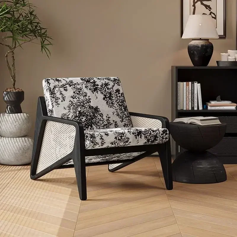 

Second-hand Sofa Chair Southeast Asia Retro Designer Homestay Hotel Living Room Single Lazy Leisure Chair Sofas for Living Room