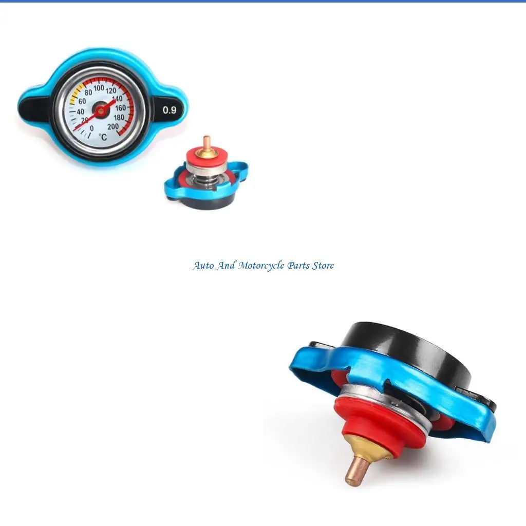 

P9FD Thermost Radiator Cap Cover With Water Temp Gauge 0.9 Bar/ 1.1 Bar/1.3 Bar Cover