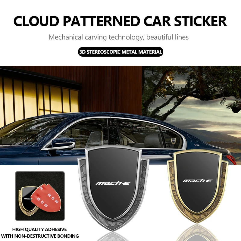 Emblema Metálico 3D para Mustang, Adhesivo para Carrocería, Calcomanía Trasera para Maletero, Accesorios para Auto, Shelby GT GT350 Fender Zapatillas