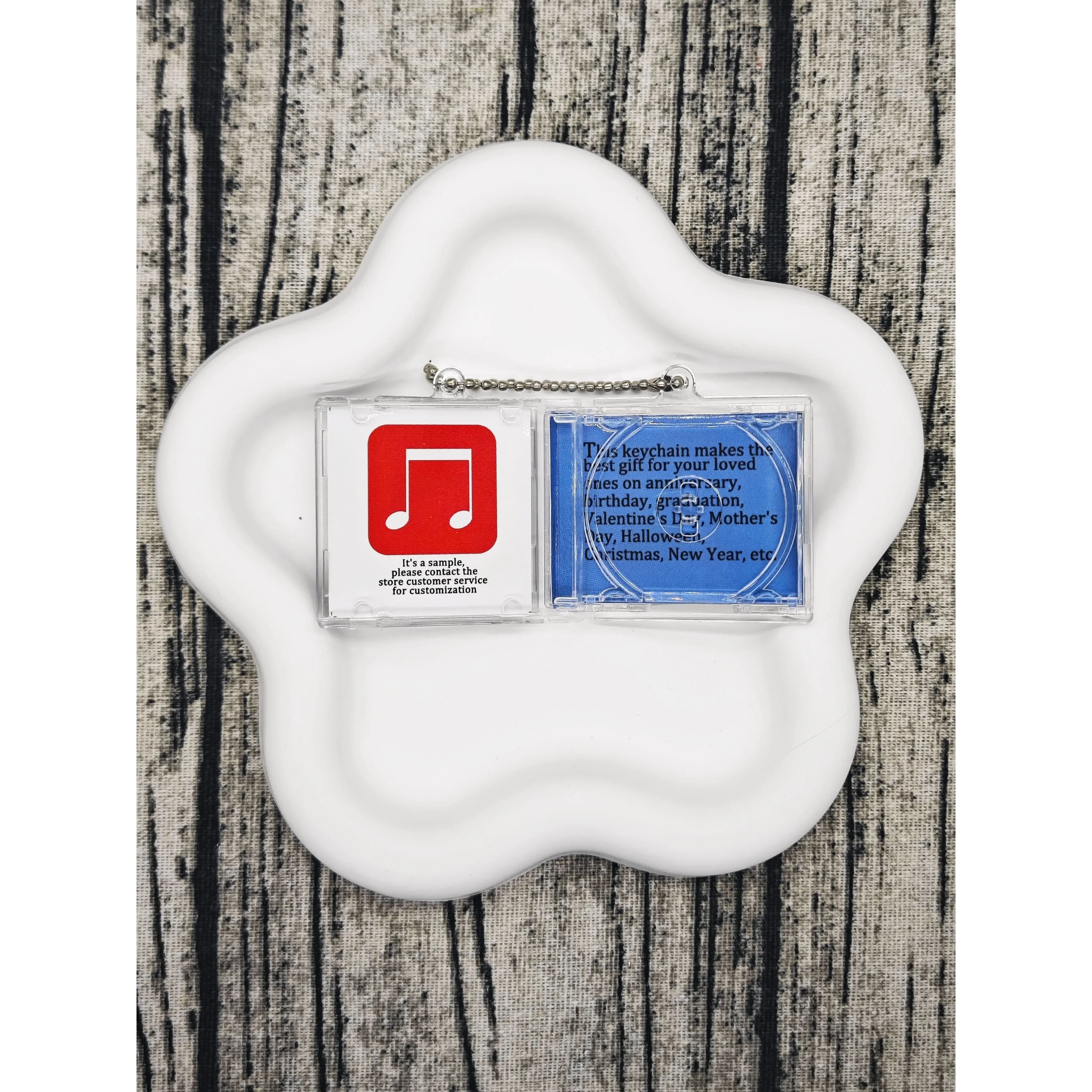 Custom NFC Mini CD Keychain - Personalize Spotify for The Weeknd Music Lover  Moving Anniversary Gift  Amaing Birthday Gift