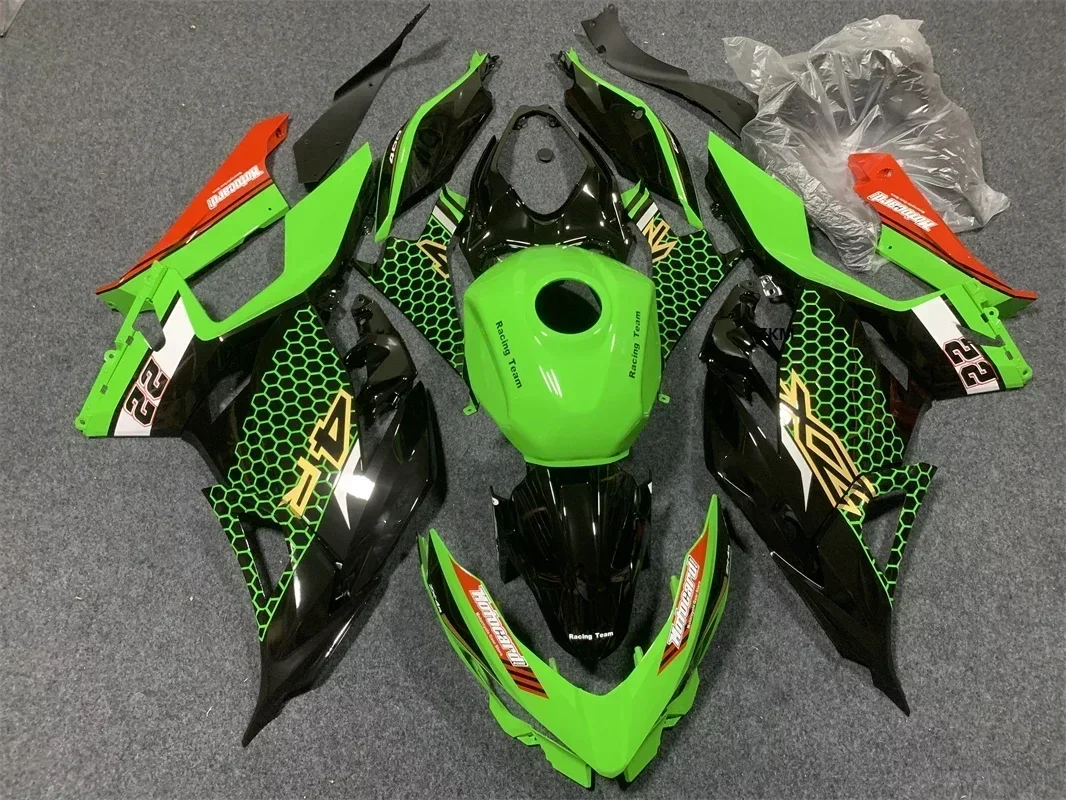 

For Ninja400 Ninja 400 ZX-4R 2018 2019 2020 Silk Screen Decal High Quality New ABS Injection Plastics Full Fairings Kit Full