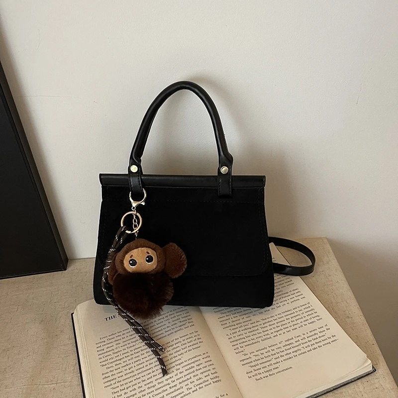 Super Popular Niche Suede Frosted Bag for Women 2026 Autumn Winter New Versatile Crossbody Bag Retro Hand-held Small Handbag