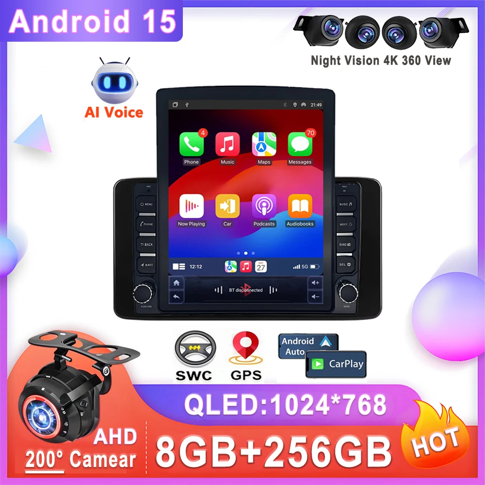 

9.7" Android 15 For Skoda Rapid 2 2019 - 2023 Car Radio Multimedia Video Player Navigation stereo Head Unit No 2din 2 din dvd