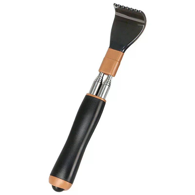 الفولاذ المقاوم للصدأ قابل للسحب هرش المحمولة تلسكوبي الظهر هرش حكة أداة تدليك قابل للتعديل مزدوج القطب خدش هدية #4