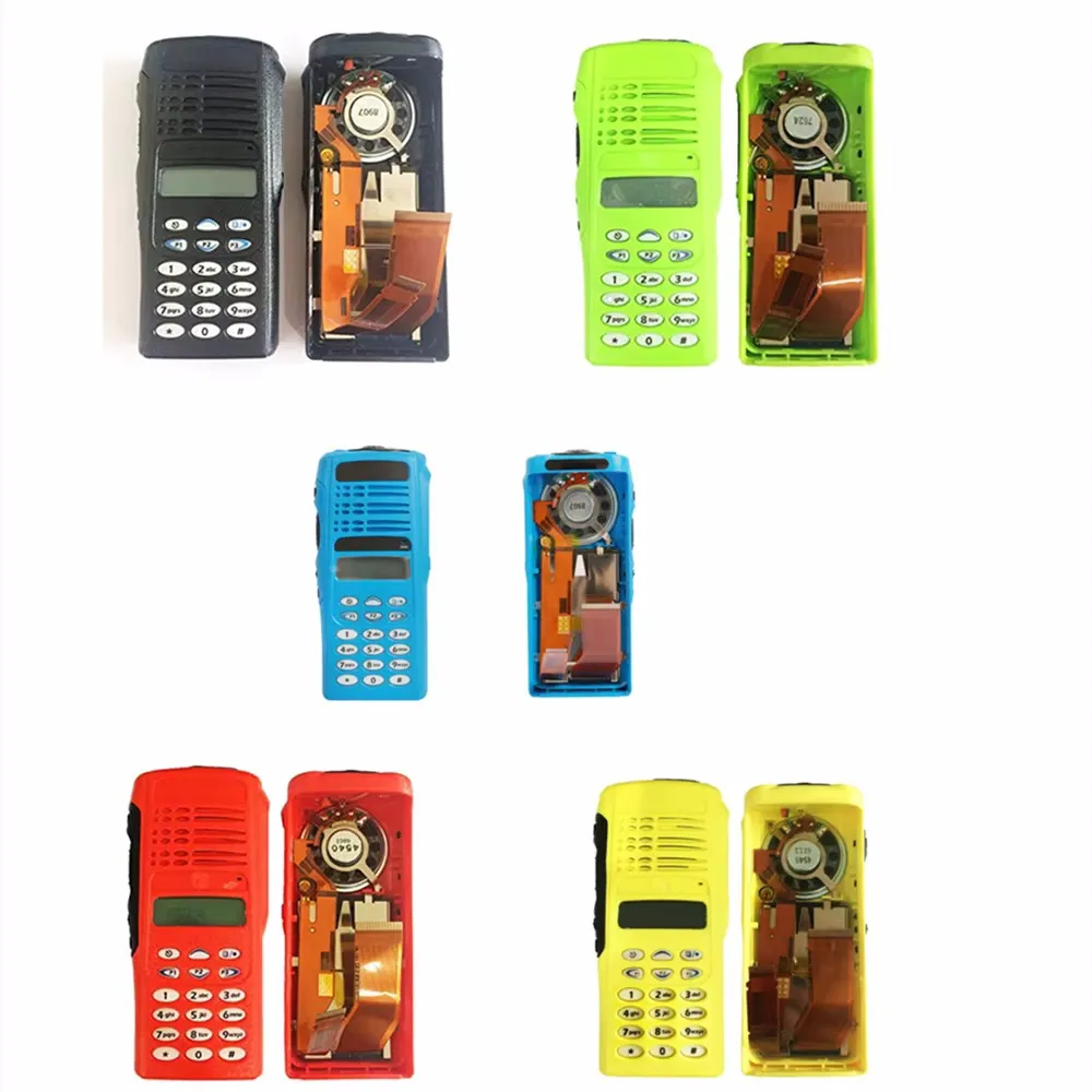 

Walkie Talkies Colorful Full-keypad Replacement Housing Case Cover Kit With Speaker & LCD For HT1250 GP338 Two-Way Radio