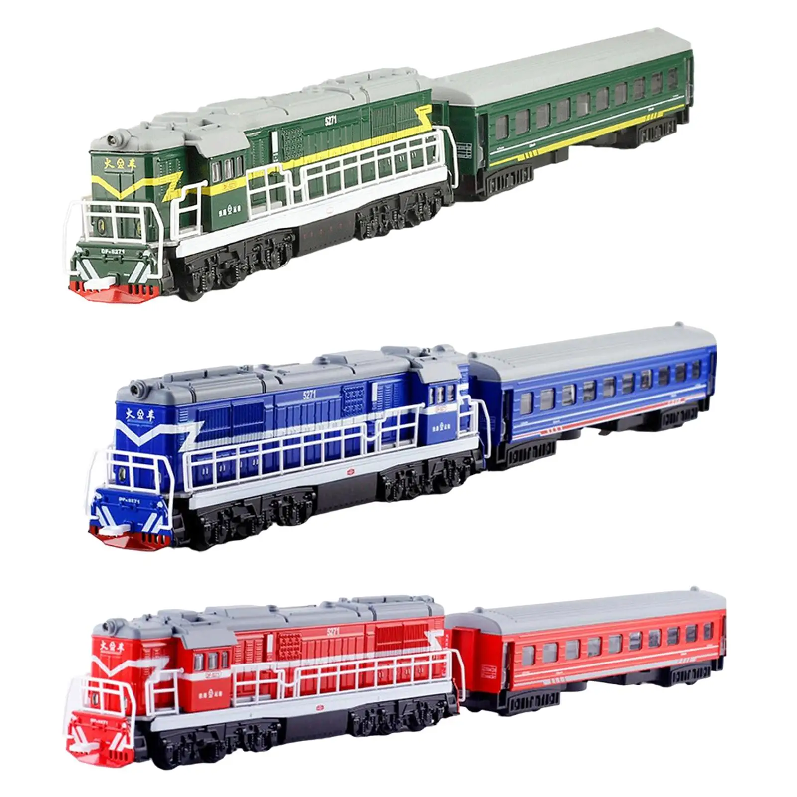 1:87 Train Mold Souvenir Decor Collection with Sound Handheld Educational Toy Simulation Toy for Adults Players Collectors Child