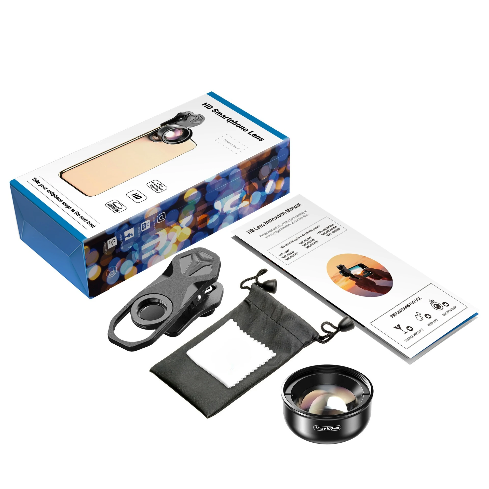 

Professional high definition insect flower jewelry long distance shooting hundred micro external macro mobile phone lens