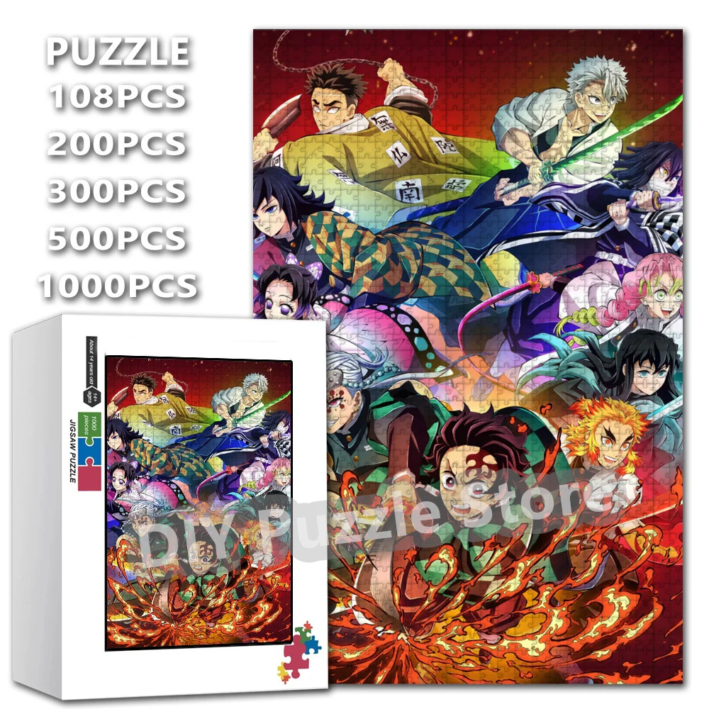

Diy Jigsaw Puzzles Demon Slayer Kimetsu No Yaiba Anime Character Inosuke Hashira Tomioka Giyuu Print Puzzle Stress Relief Toys