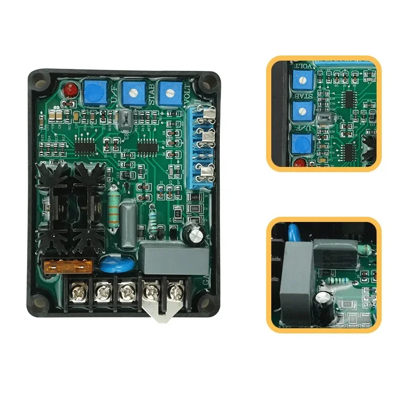 บอร์ดโมดูลควบคุมแรงดันไฟฟ้าอัตโนมัติสำหรับเครื่องกำเนิดไฟฟ้า GAVR-8A
