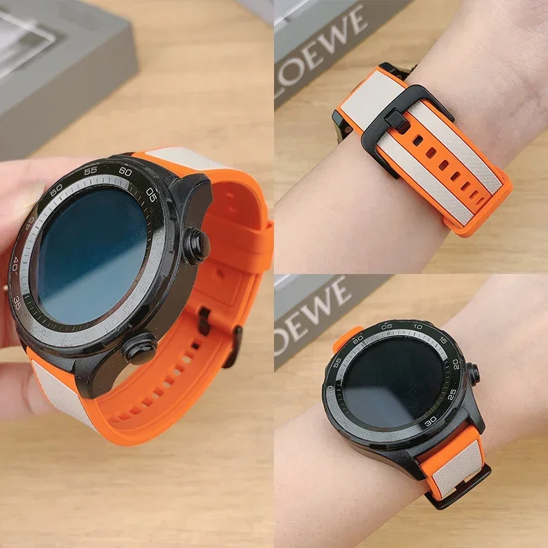 

Силиконовый ремешок Pop 20 мм 22 мм для Samsung Galaxy Watch 7/6/5/4 44/40 мм 6 4Classic Gear S3, универсальный ремешок-браслет для Huawei GT3