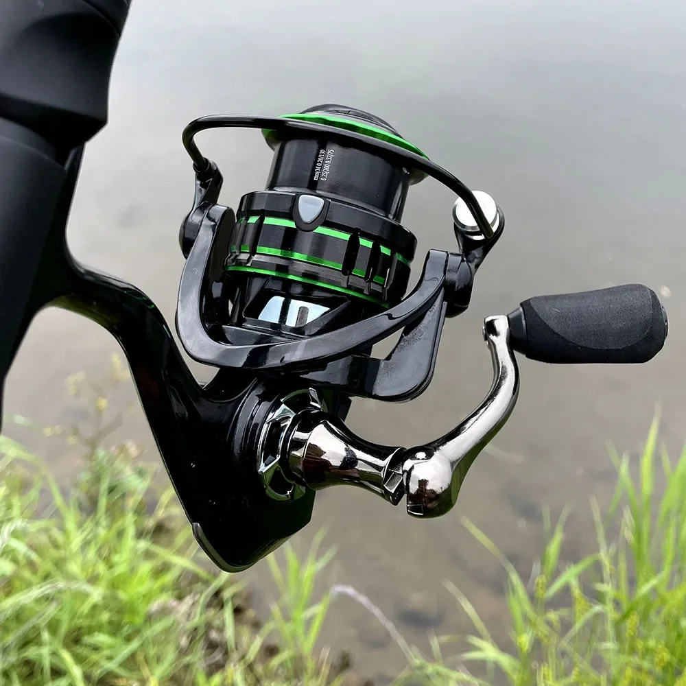 Spinning Reel Max Drag 8KG-10kg for Fishing HR2000-5000 Reel Metal Spool Handle Sea Jig Carp Reel Fishing Coil Wheel