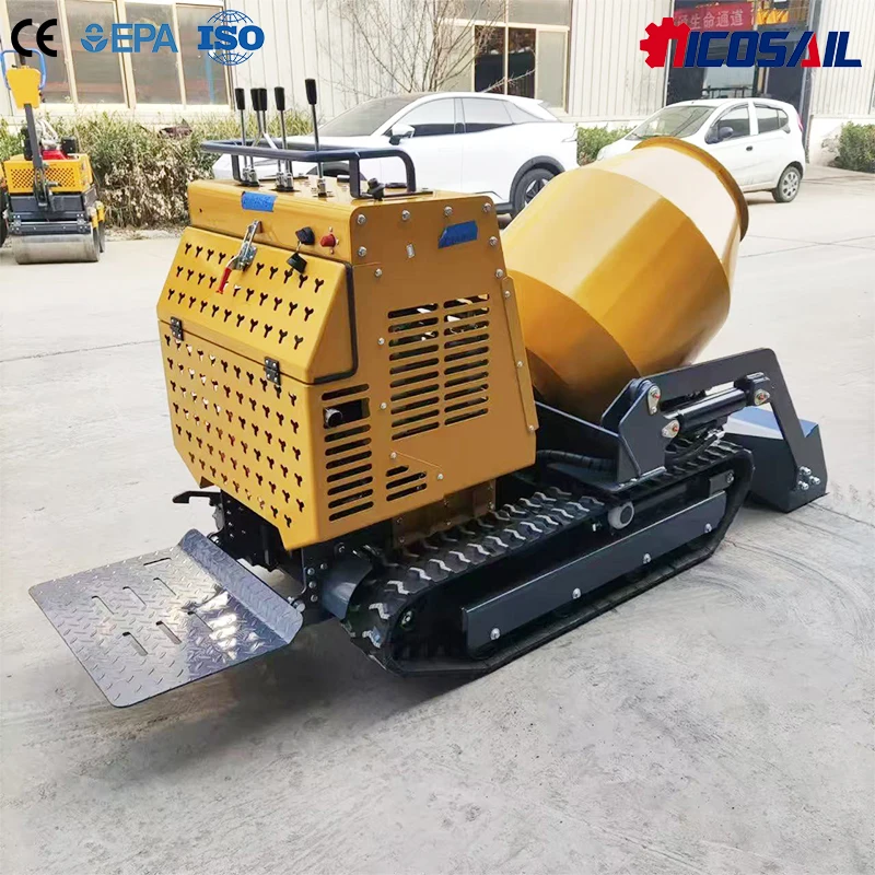 

Custom Durable Mini Concrete Dumper 750kg 13.5HP Engine Mixing Equipment For Small Projects