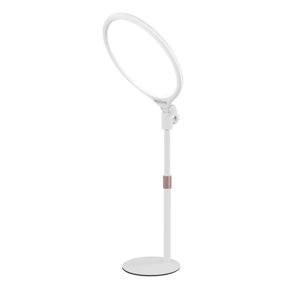 

3 Modes LED Selfie Light Dimmable Large Diameter Makeup Fill Light with Base Stand Adjustable Live Fill Light Internet Photo