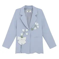 Costume d'automne et d'hiver doux et artistique, manteau blazer de haute classe, Super beau bouton pour femme, nouvelle collection 2022