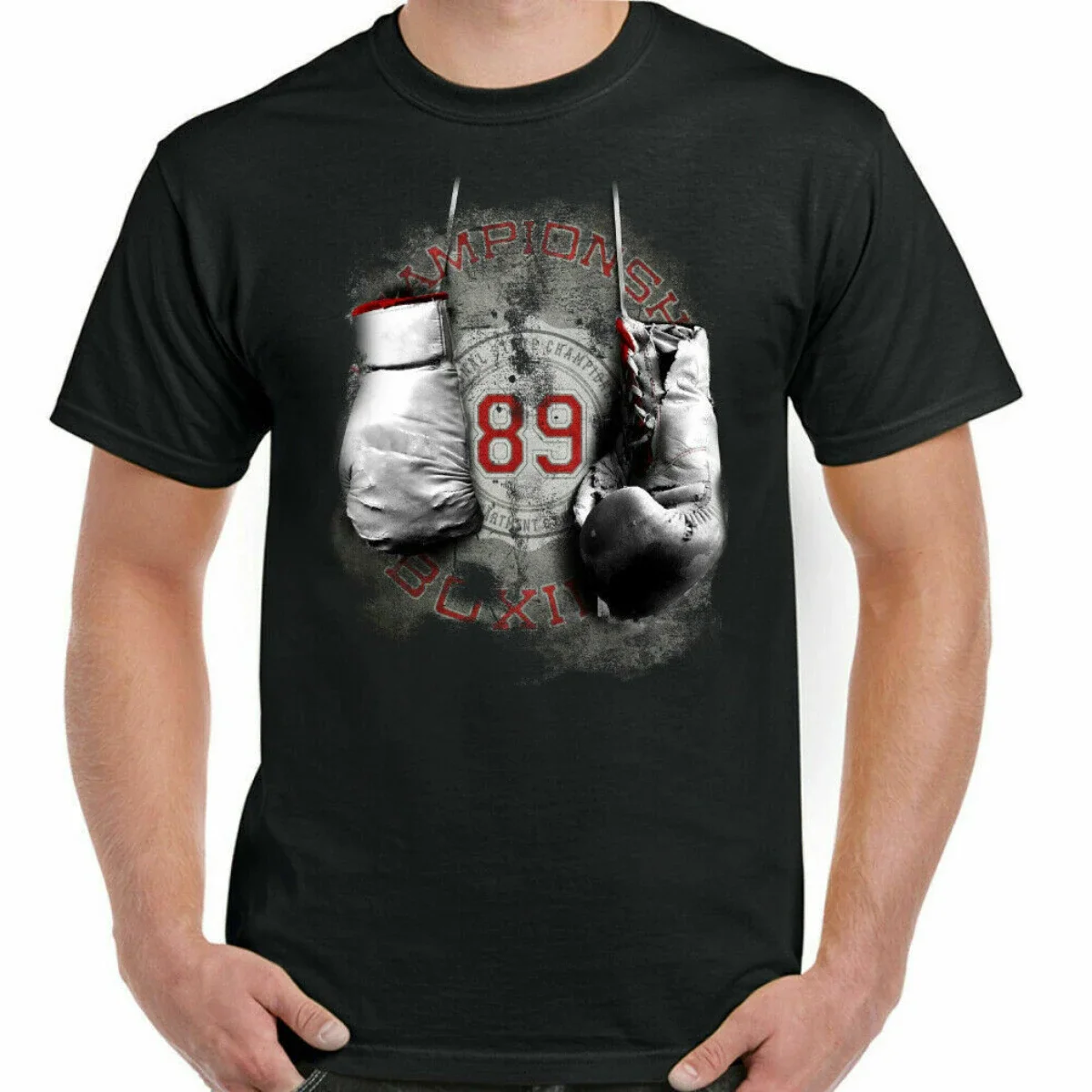 

89 boxing man boxer t shirt mma fighting training top gym combat gloves