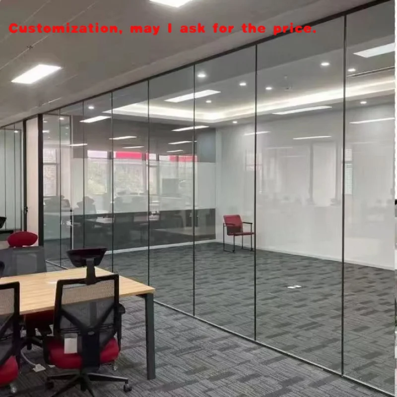 custom.High Quality Customized Office Partition Wall System Divider Modern Aluminium Style Low-E Glass Customized