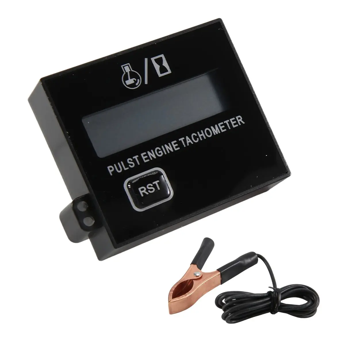 Y17A Digital Chainsaw Tachometer Small Engine Tachometer Digital Display Pulse Speedometer Motorcycle Electronic Tachometer