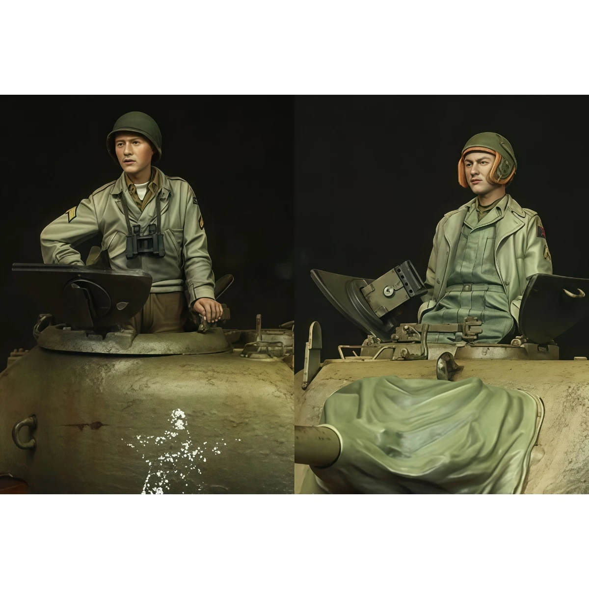 

1/35 resin unpainted model kit, military theme, US Army 3rd Armored Division unassembled and unpainted GK, 1545R
