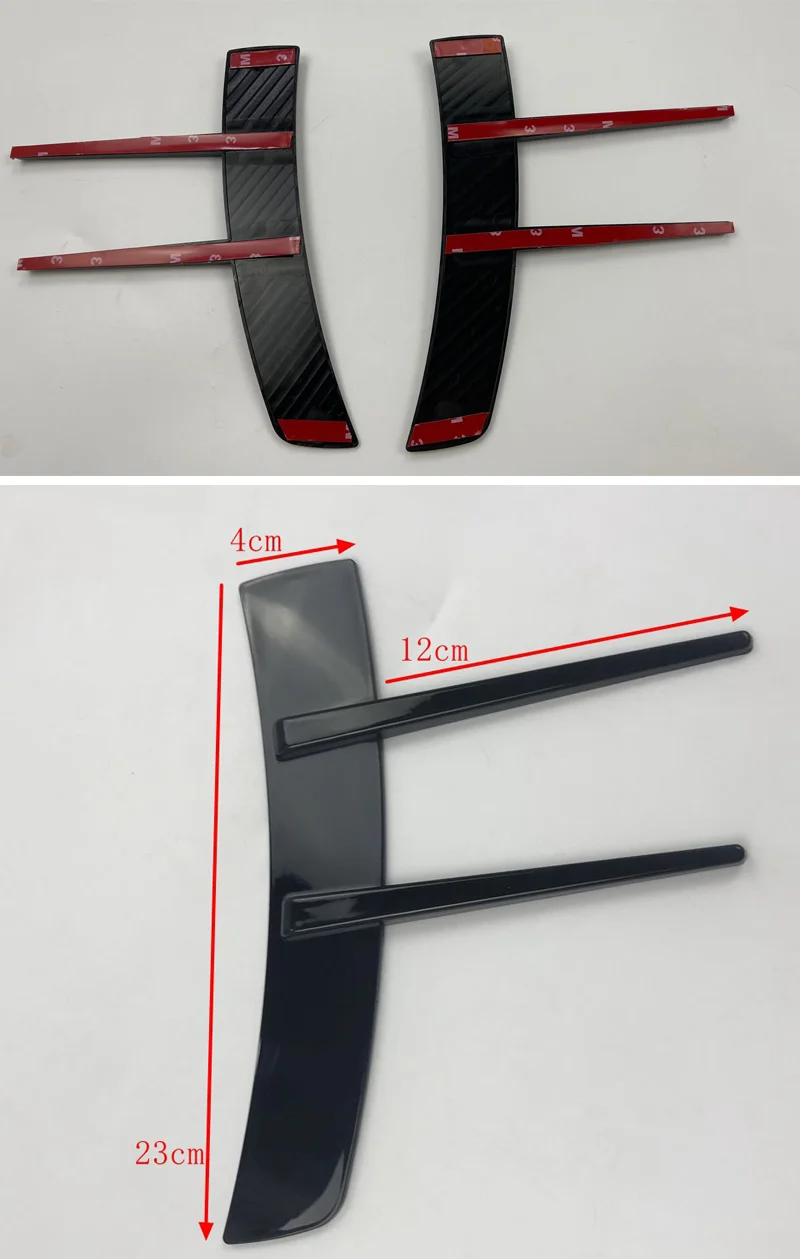 2Pcs Für Benz A-Klasse A180 A200 A220 Front Stoßstangen Lip Air Vent Trim Spoiler Canards Splitter auto Styling Zubehör – Detail 4