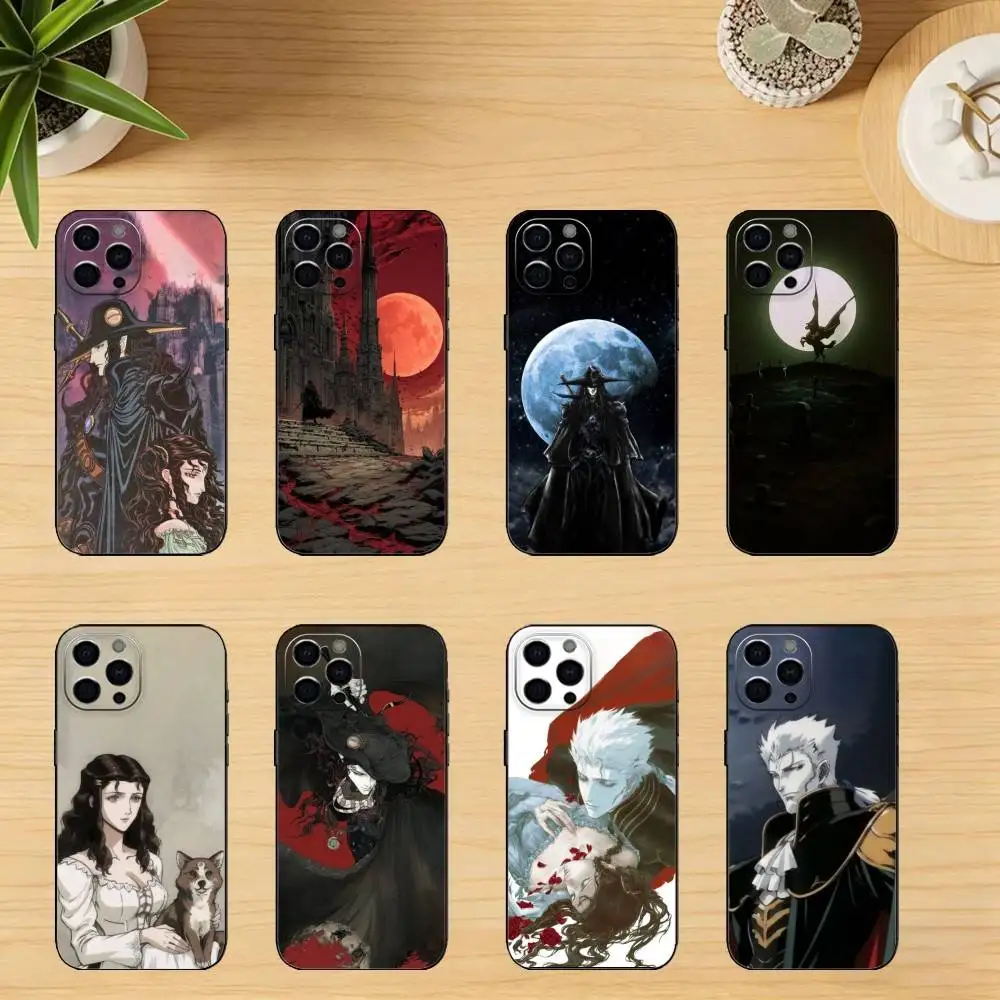 

Vampire Hunter D Bloodlust Phone Case For iPhone 17,16,15,14,13,12,11 Plus,Pro Max,Soft Silicone Black Cover