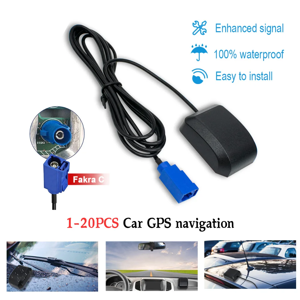 

1/2/3/5/10/20 шт. автомобильная GPS-навигационная антенна водонепроницаемая для разъема SMA/FAKRA-C автомобильный GPS-приемник