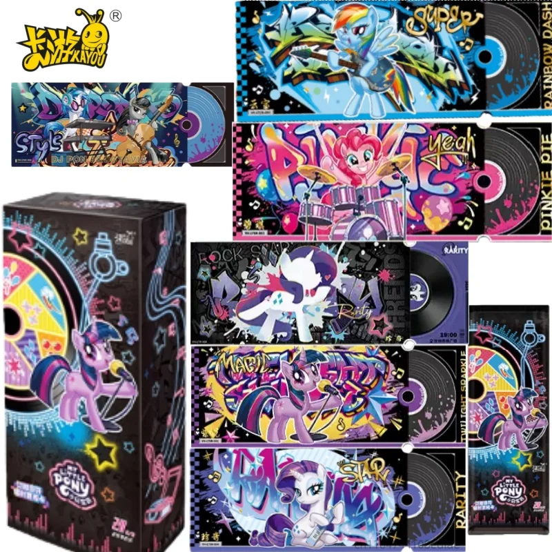 

KAYOU натуральная My Little Pony лазерная карта для билетов блестящая коллекционная карта для заметок аниме периферийные устройства детский праздничный подарок