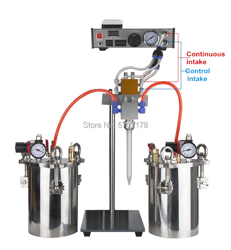 BY-36AB Double Liquid Dispensing Valve Pressure Barrel Dispensing Machine Full Set Of Dispensing Equipment Silicone Valve