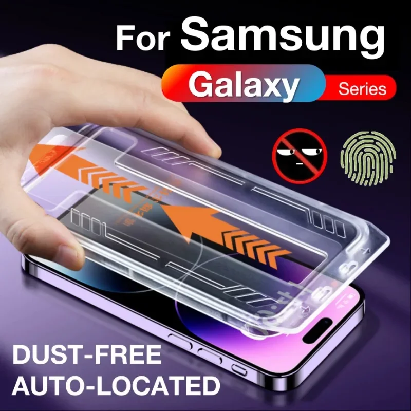 

FOR Samsung Galaxy S24 S23 S22 Plus Ultra S24Ultra 5G Screen Protector Toughened Glass Phone With Install Kit Remove Explosion