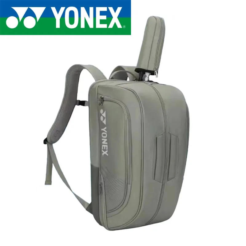 YONEX-Sac à dos en cuir pour raquette de badminton, haute qualité, multifonctionnel, adapté au tennis, sport, initié, 4-6 pièces