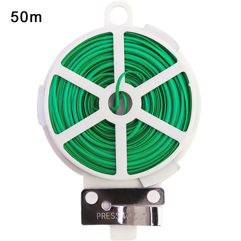 ม้วนลวดเชือก 20/30/50/100M สําหรับสวนสวน TIES ลวดเหล็ก Grafting Fixer เปลี่ยนเครื่องมือ reusable