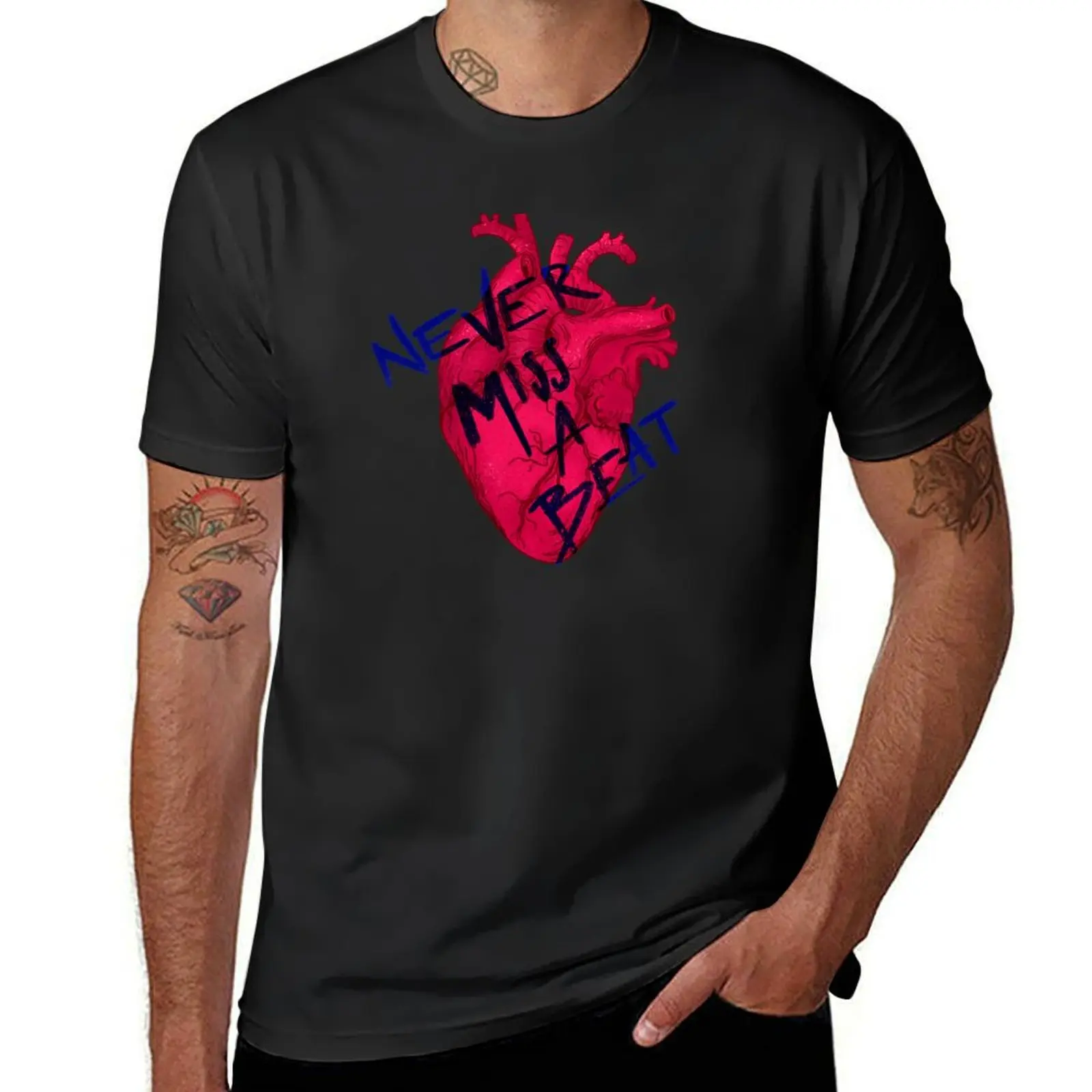 Kaiser Chiefs Beat Heart T-Shirt oversizeds customs design your own mens plain t shirts