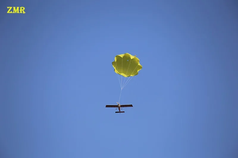 하이 퀄리티 모형 항공기 나일론 낙하산 방출 우산, FPV 야외 드론 uav 착륙 보호용 랜야드 포함, 6-8kg