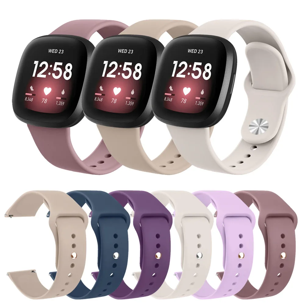 

New Soft Silicone Strap For Fitbit Versa /Versa 2/Versa 3/Versa 4 Band Bracelet For Fitbit Versa Lite/Sense/Sense 2 Strap Correa