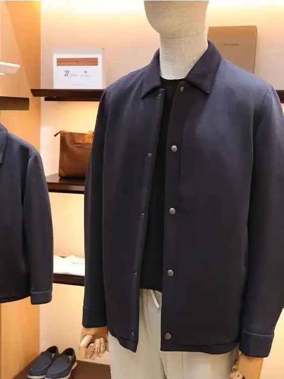 Adstrative Sle 90 Goose down Jaet خفيف الوزن كاجوال للرجال في الهواء الطلق معطف بياقة أنيقة للخريف والشتاء