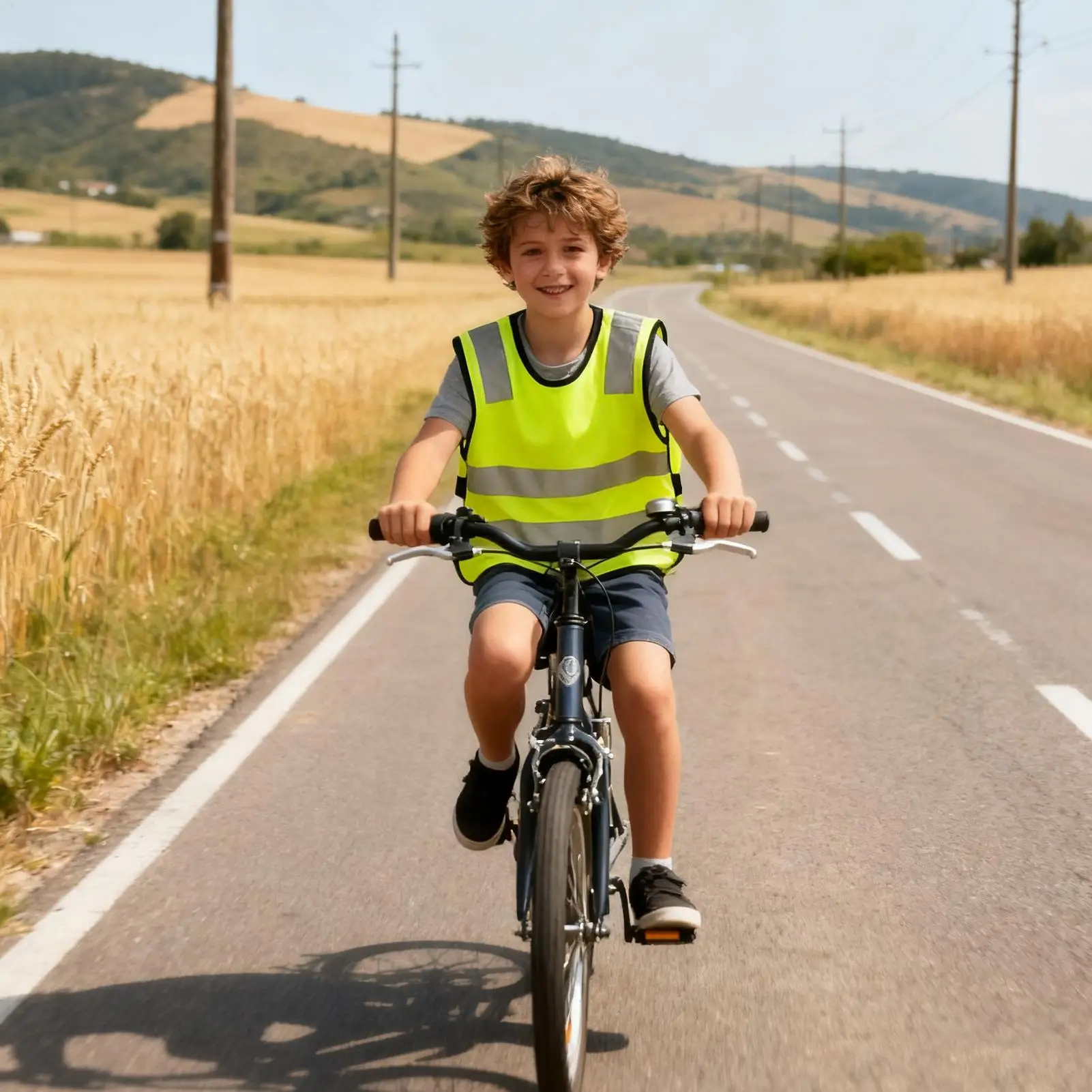 Kids Reflective Vest 10 Pieces Traffic Jacket Construction Vest For Traffic Walking Running Cycling Skiing Camping