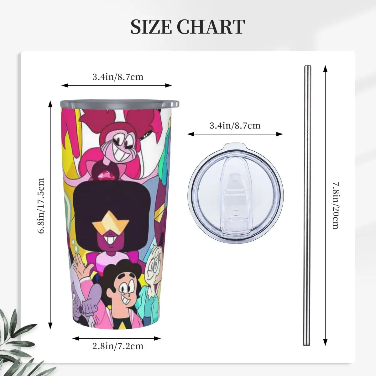 Goodbye Steven Universe Stainless Steel Tumbler Vacuum Insulated Mugs Thermal Cold Cup Straws With Lid 20oz