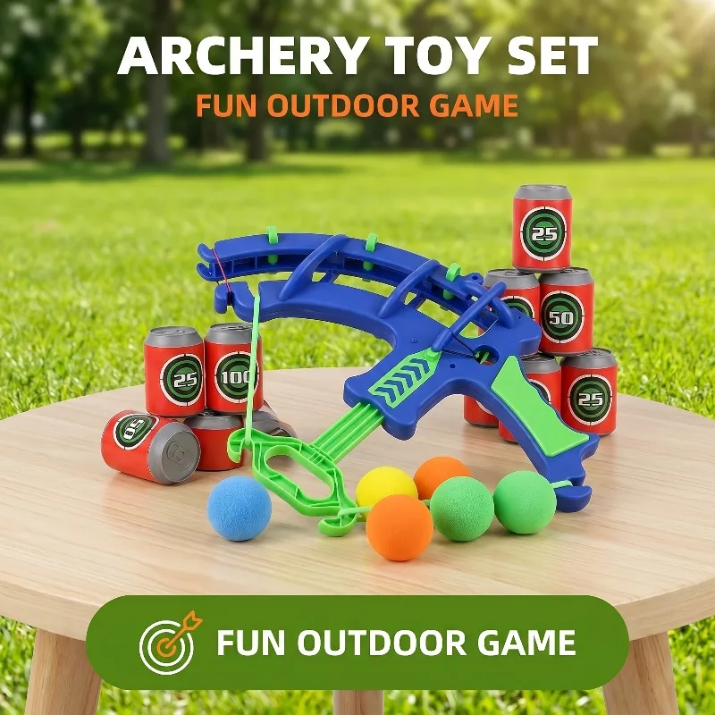 Interactive Archery Dart Game Set, Indoor/Outdoor Family Target Toy with Balls,Parent-Child Fun,Great Halloween & Christmas Gift