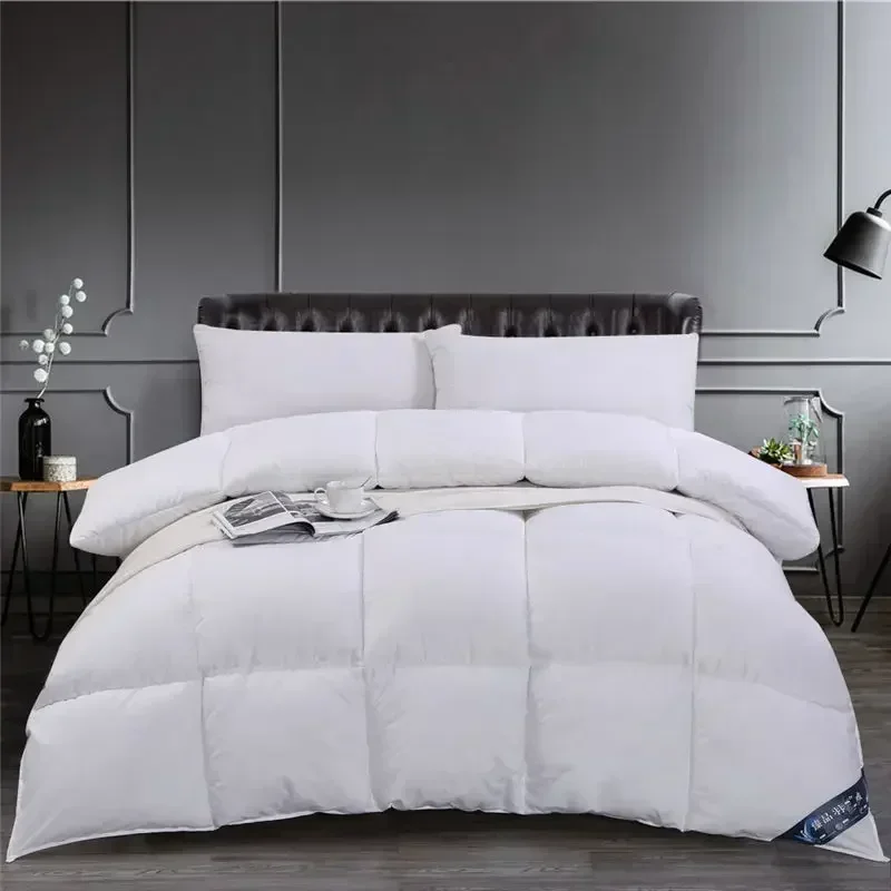 High grade White Goose/Duck Down Comforter Duvet Winter Quilt Blanket Filler with Cotton Cover Thick Twin Full Queen King Size