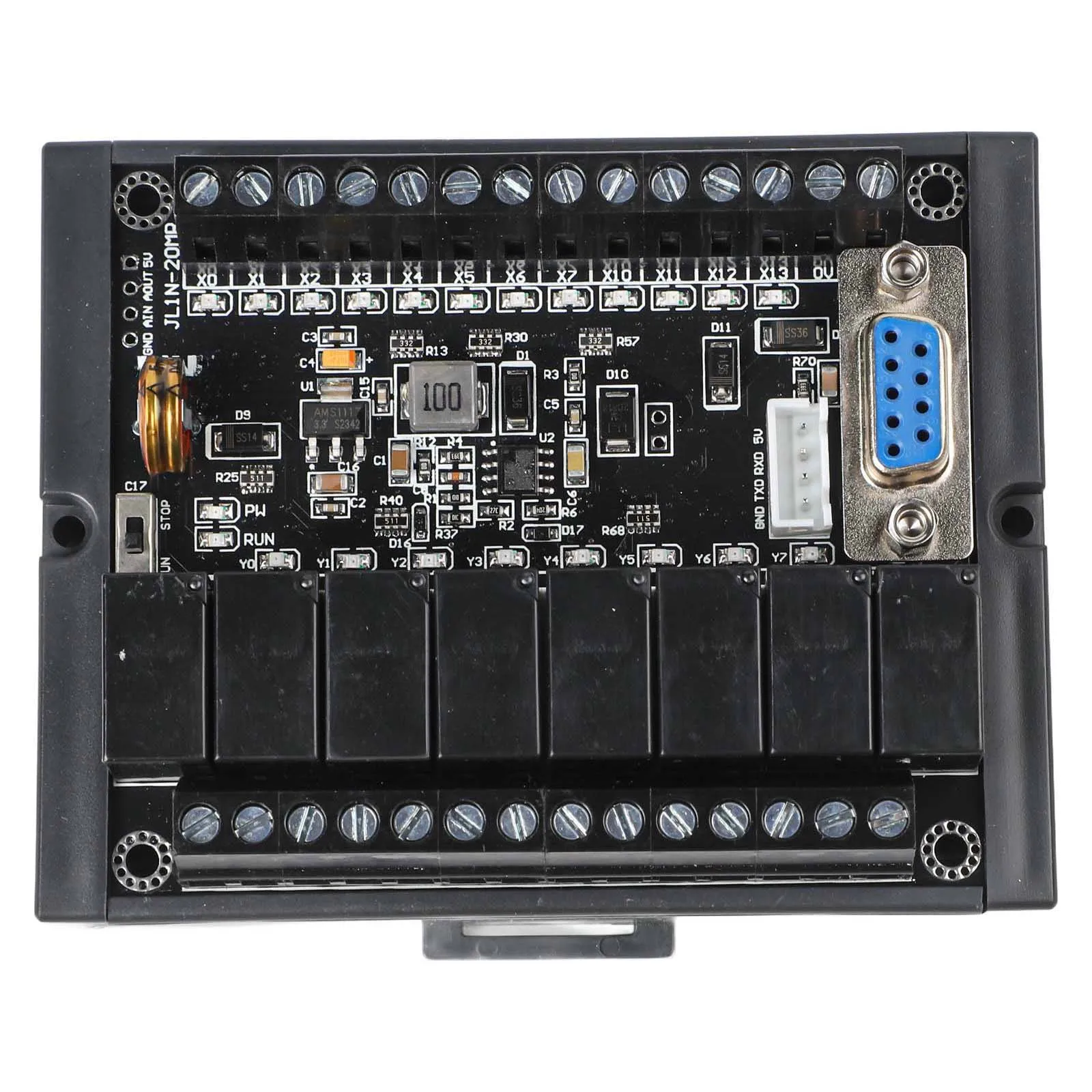 Programmable Controller FX1N20MR Compact Size with 12 Input 8 Output for Space Constrained Industrial Environments