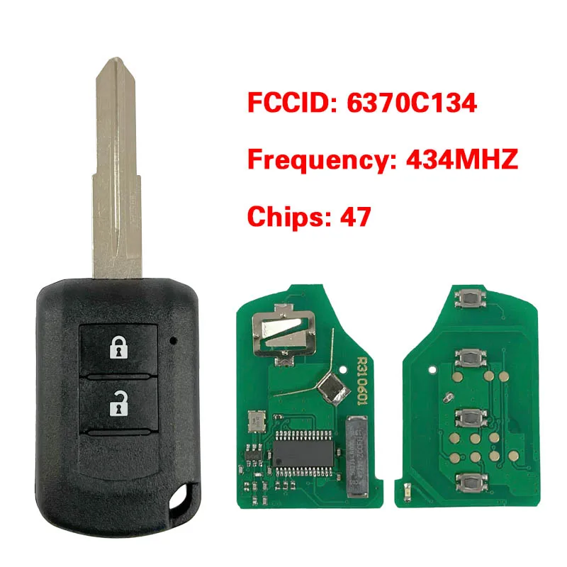 

CN011031 Aftermarket Key For Mitsubishi Eclipse 2014+ Remote Head Key ID47 Chip 433MHz MIT11R 6370C134