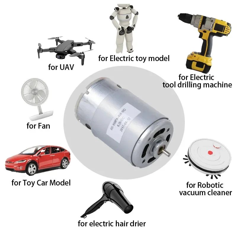 

RS-550S RS-550PA-4061RD micro electric engine tool actuator 6V-24V high torque 3500-10000RPM accesorios coche repair tools DIY
