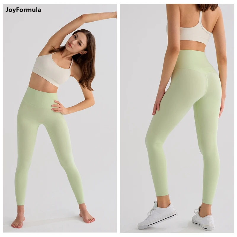 Lulu Style Women Yoga Pants High Waist Hip Lifting Sports Leggings Fitness Pants Tummy Seamless Sports Pants for Women