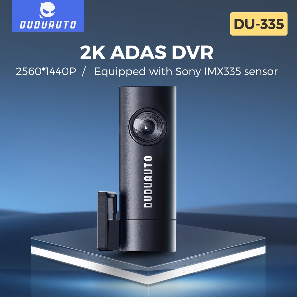 DUDUAUTO Lettore di autoradio Accessori per 2K ADAS DVR registratore di navigazione di realtà 2560*1440P DVR per auto dotato Sony lMX335 sensore 360 ° Tiro di rotazione