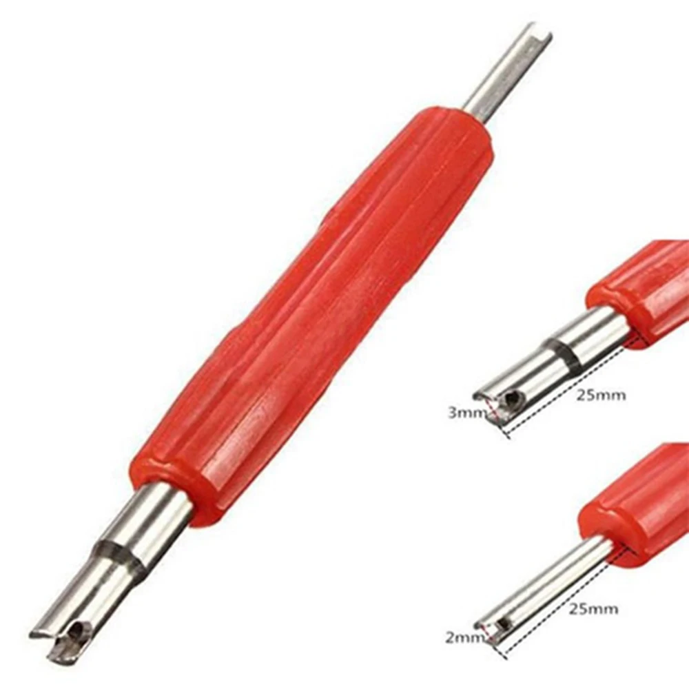 1 PCs Double-sided screwdriver for spool, valve core removal tool, tire repair tools