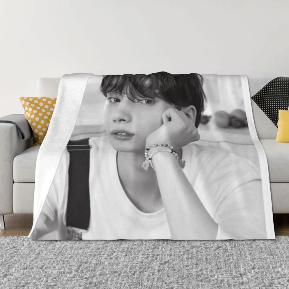 

huening kai Throw Blanket Camping Soft Big Hairys Single Blankets