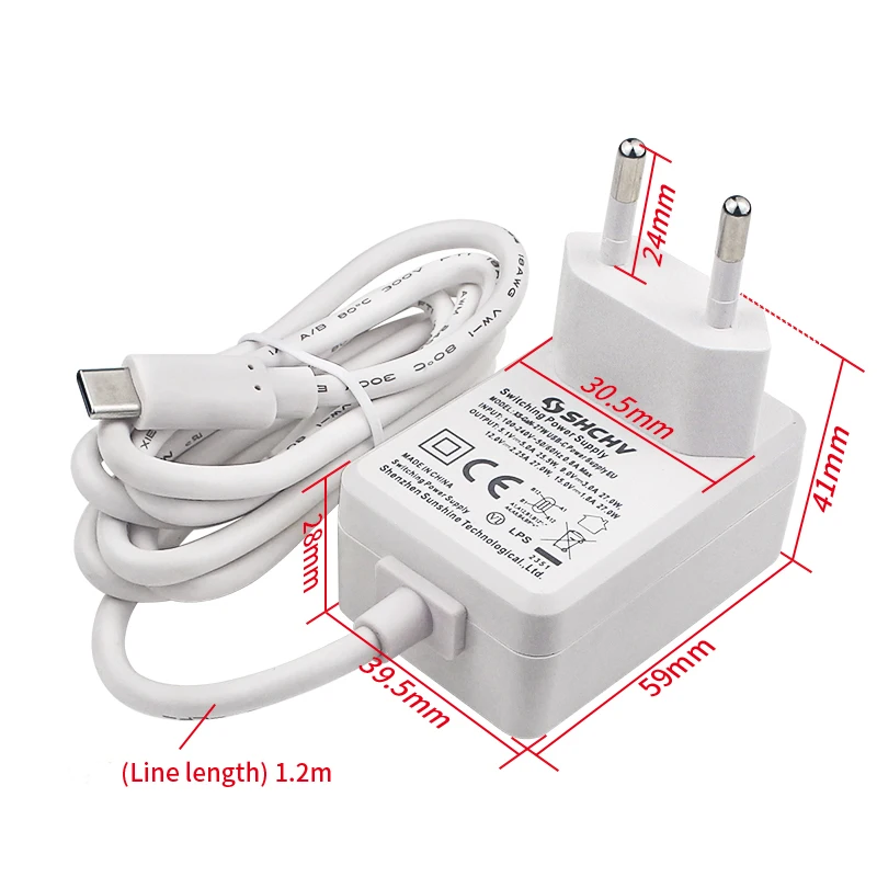 Raspberry Pi 5 PD 27 W Netzteil USB Typ C 5,1 V 5 A Netzteil Ladegerät EU US UK Stecker Netzteil für Raspberry Pi5/4B RPI5